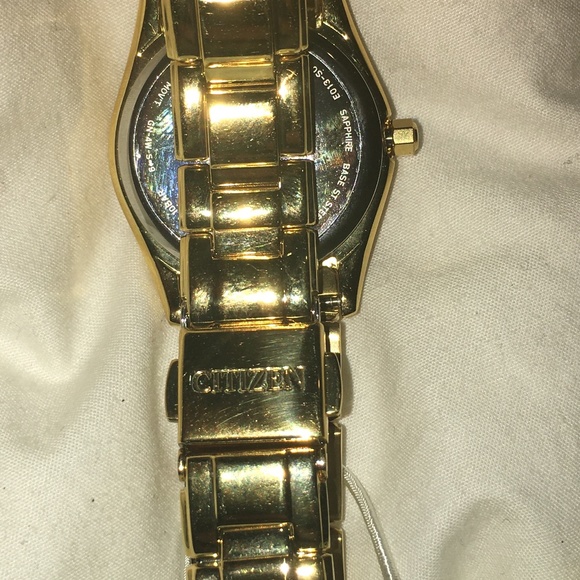 CITIZEN Regent GOLD Eco-Drive Mother of Pearl Dial Ladies Watch EW1822-52D main image 6